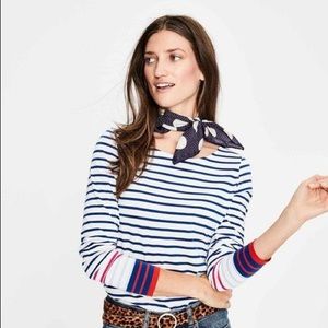 Boden striped long sleeved Breton, size 8